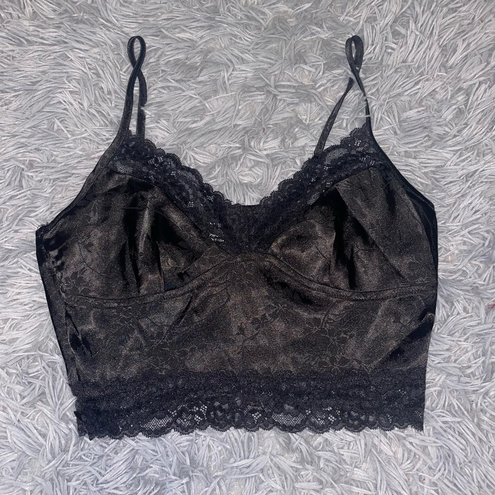 Shein lace crop top